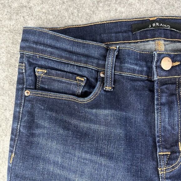 J Brand Jeans Womens 28 Blue Dark Vintage Wash Skinny Leg Stretch Denim Preppy - Picture 3 of 15